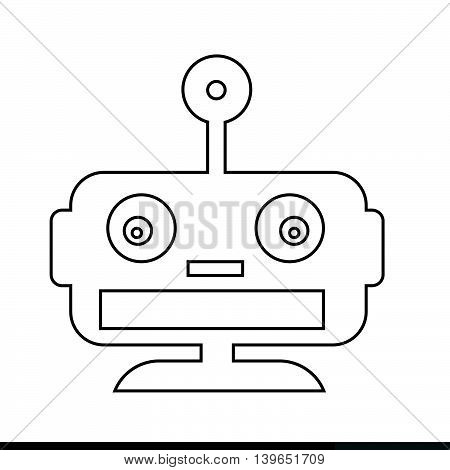an images of Robot emotion icon illustration design
