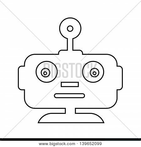 an images of Robot emotion icon illustration design
