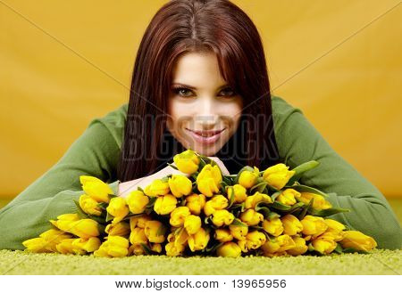Lente vrouw
