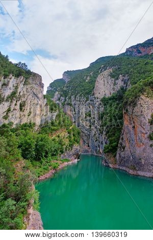 Landscape In Congost De Mont-rebei ,  Spain
