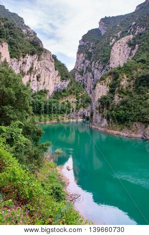 Landscape In Congost De Mont-rebei ,  Spain