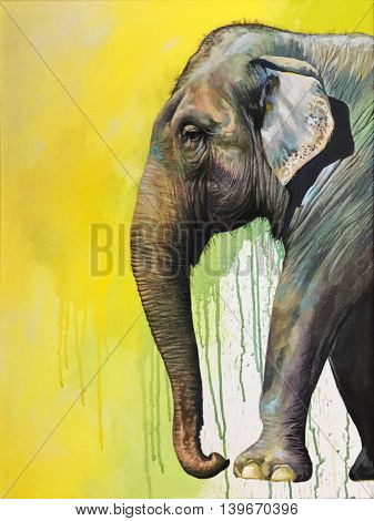 The painting of The Elephant is so beautiful.