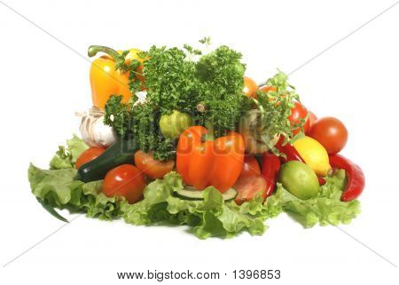 Gustose verdure isolate On White