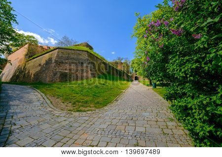 Brno, Czech Republic - April 29, 2016: Spilberk castle at sunny day