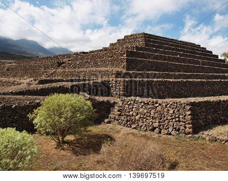 Misterious Pyramid in Guimar in Tenerife, Canary Islands