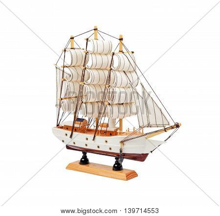 Wooden Ship Toy Model
