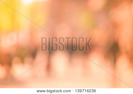 City commuters at sunset. Blurred background image for business, modile apps, and other uses.