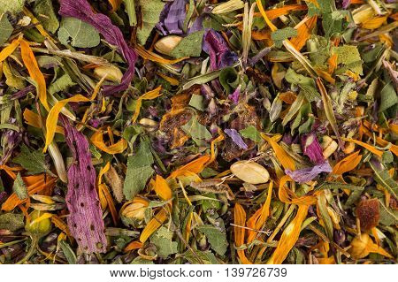 Dried Herbal Tea Leaves