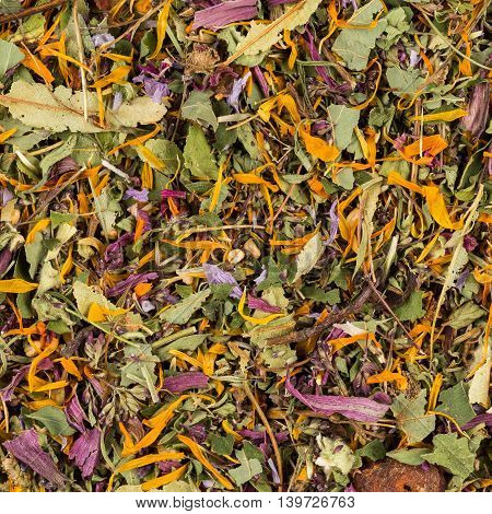 Dried Herbal Tea Leaves