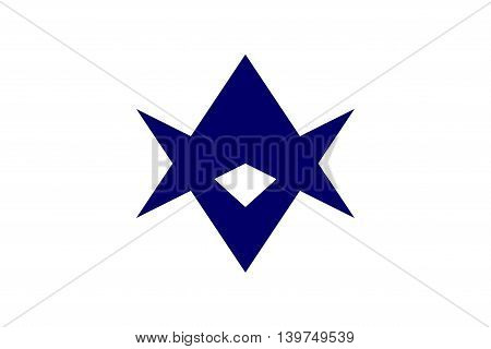 Japan Aichi prefecture Toyota city flag illustration