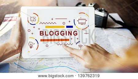 Blogging Blog Homepage Internet Concept