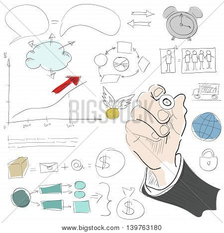 hand holding a pen and writing on a tablet guide