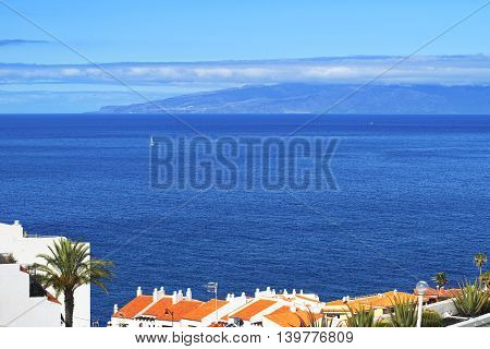 View of Los Gigantes cliffs. Tenerife, Canary Islands, Spain