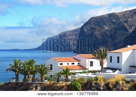 View of Los Gigantes cliffs. Tenerife, Canary Islands, Spain