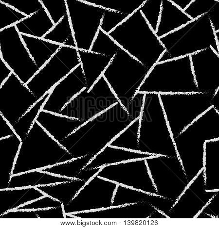 Lines chaotic seamless pattern. Fashion graphic background design. Modern stylish abstract texture. Monochrome template for prints textiles wrapping wallpaper website etc Stock VECTOR illustration