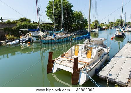 Lydney harbour Gloucestershire close to the Forest of Dean and Wye valley