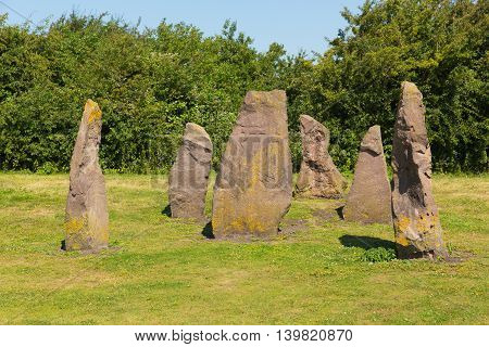 Lydney harbour Gloucestershire England uk picnic area and stones