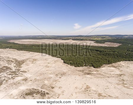 Bledow Desert, An Area Of Sands Between Bledow And The Village Of Chechlo And Klucze In Poland.