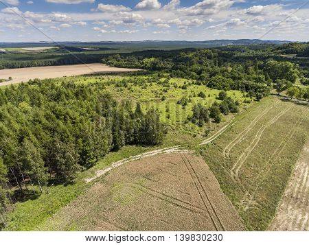 Limestone Rocks Located On The Polish Jura. Country. South Poland