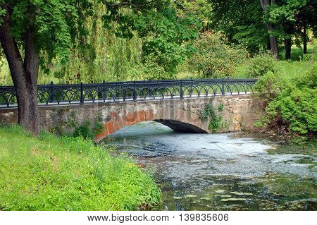 Park Bridge At Spring
