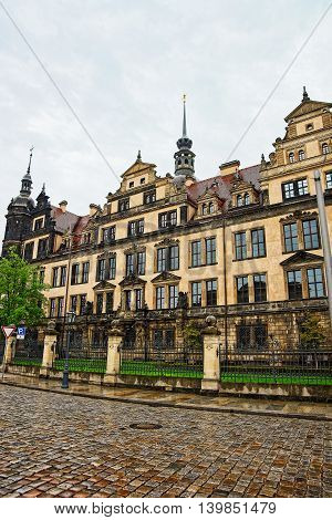 New Green Vault Historic Museum In Dresden In Germany