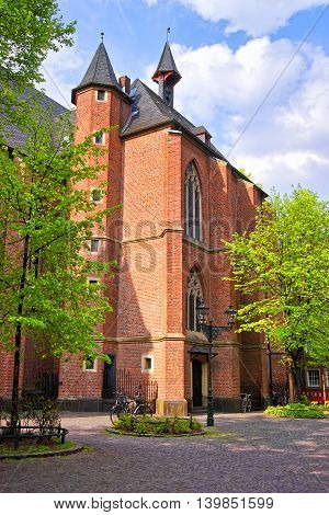 Saint Lambertus Basilica In The Old City Center In Dusseldorf