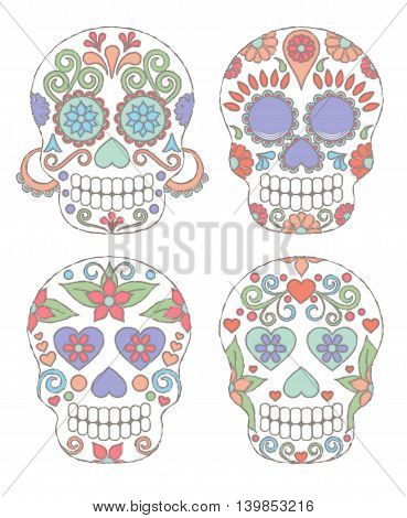 Watercolor Skulls1.eps