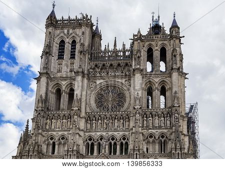 Amiens Cathedral is a Roman Catholic cathedral. The cathedral was built between 1220 and c.1270 and has been listed as a UNESCO World Heritage Site since 1981 France