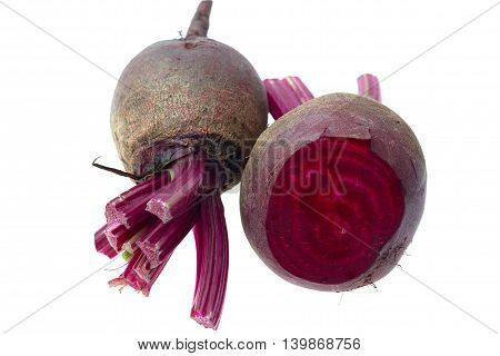 Fresh Red Beet On A White Background