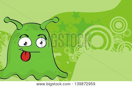 funny monster cartoon background in vector format very easy to edit