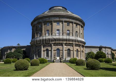 BURY ST EDMUNDS UK - JULY 19TH 2016: A view of the beautiful Ickworth House and gardens in Suffolk on 19th July 2016.
