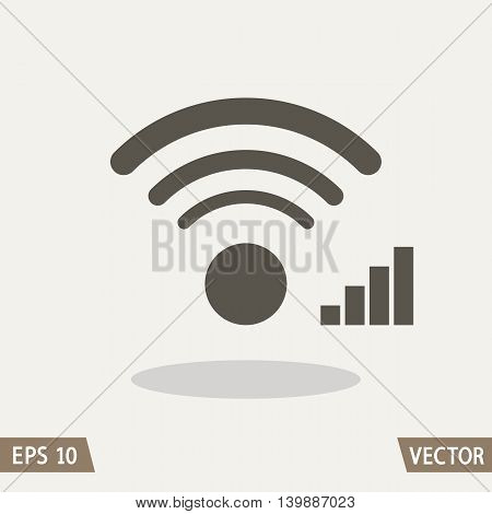 Wi-Fi and signal level icons for websites or commercial use.