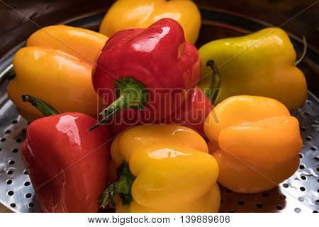 Bell pepper fresh organic red bell peppers