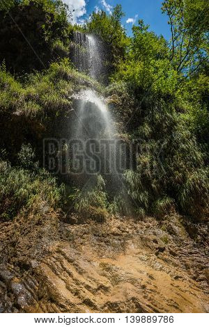 Waterfalls On The River Krikiliotis At Panta Vrexei In Evritania, Greece
