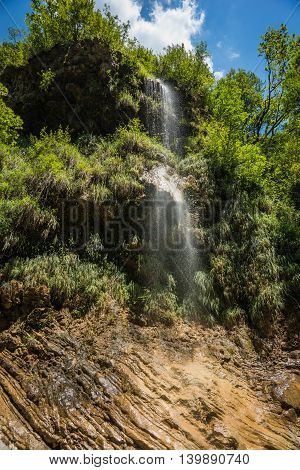 Waterfalls On The River Krikiliotis At Panta Vrexei In Evritania, Greece
