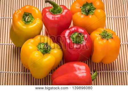 Bell pepper fresh organic red bell peppers