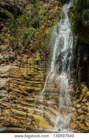 Waterfalls On The River Krikiliotis At Panta Vrexei In Evritania, Greece