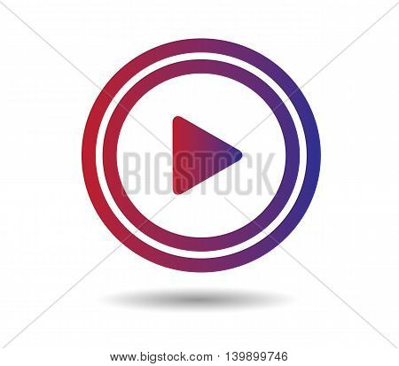 Play Button music icon logo for media