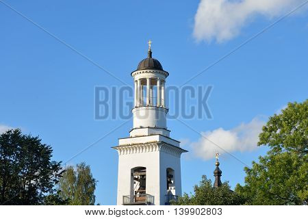 Church of St. Alexander Nevsky in Ust-Izhora town St.Petersburg suburb Russia.