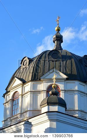 Church of St. Alexander Nevsky in Ust-Izhora town St.Petersburg suburb Russia.
