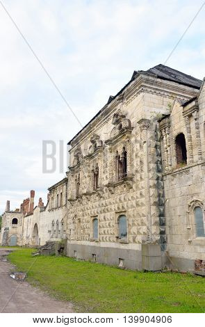 Abandoned building of Feodorovsky gorodok in Tsarskoe Selo suburb of St.Petersburg Russia.