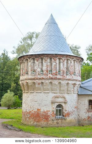 Abandoned building of Feodorovsky gorodok in Tsarskoe Selo suburb of St.Petersburg Russia.