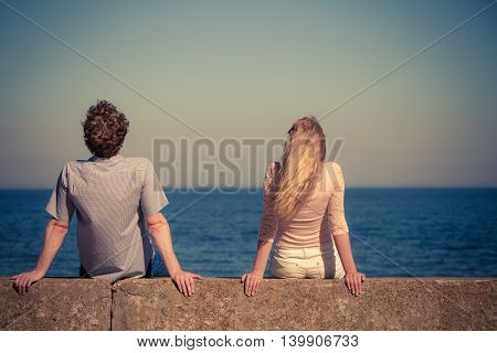 Couple Woman Man Spending Time Together.