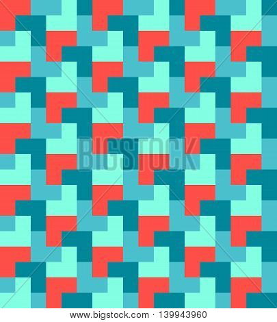 Seamless abstract geometric texture. Vector mosaic pattern.