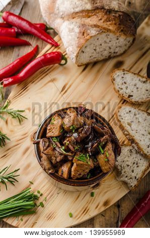 Teriyaki Chicken With Bread