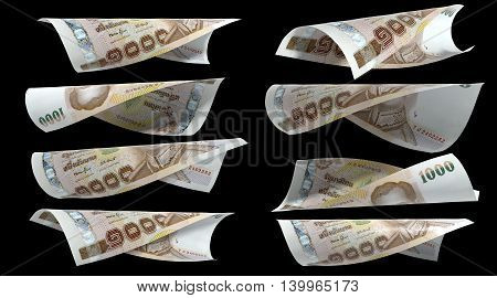 1000 Baht Thai money : Thailand Currency 1000 Baht