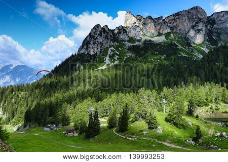 Mountain scenery in the Alps Achensee Area Tirol Austria