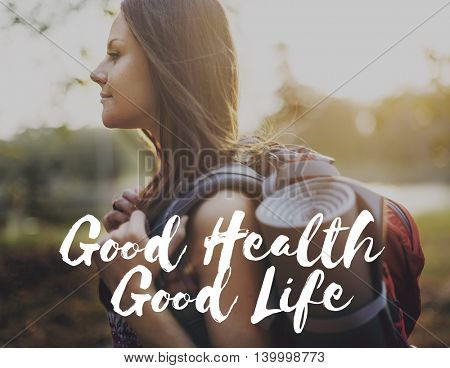 Good Health Good Life Healthy Living Vitality Concept