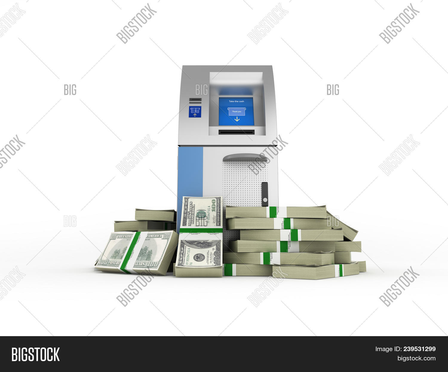 Atm Surrounded By 100 Image & Photo (Free Trial) Bigstock