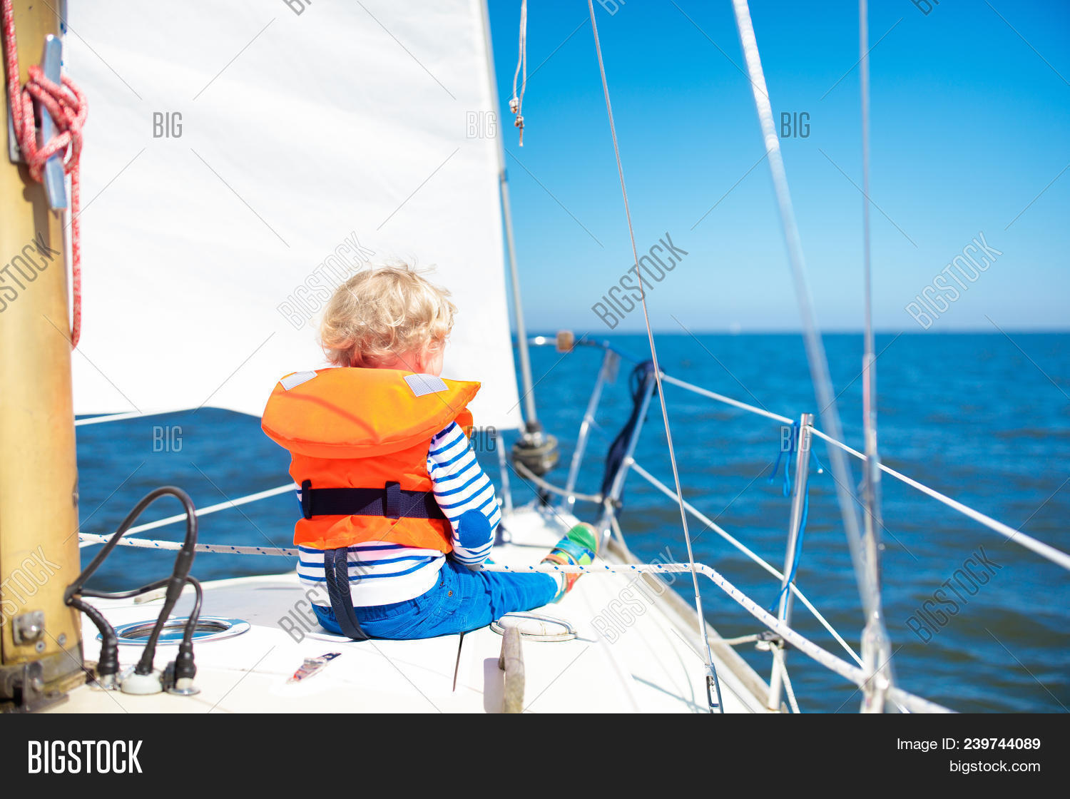 Kids Sail On Yacht Sea Image & Photo (Free Trial) Bigstock
